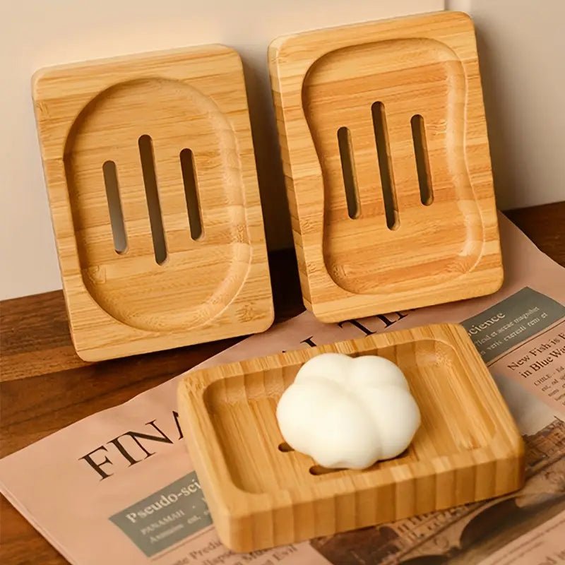 1pc Bamboo Soap Dish