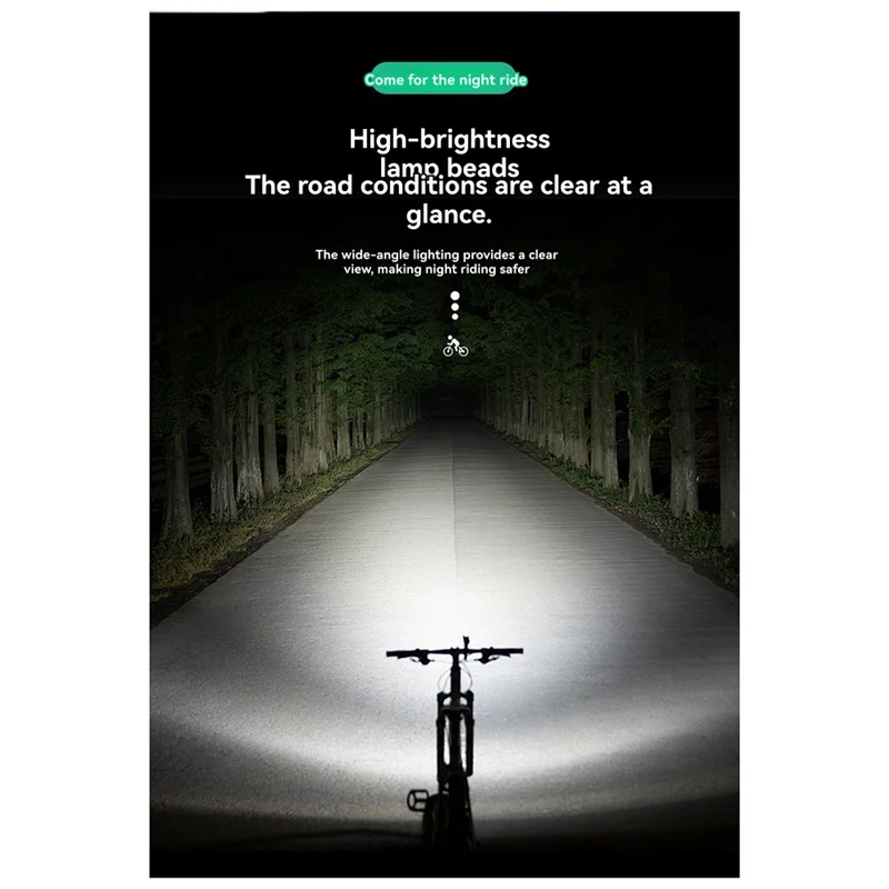 Cycling Night Riding Lights - High And Low Switch 800 Lumens