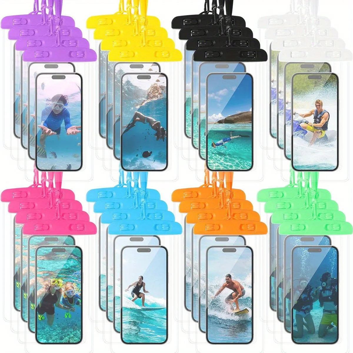3pcs Waterproof Phone Pouch - Clear Dry Bag Case