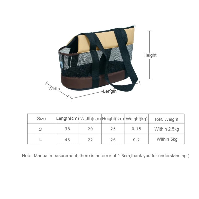 Pet Portable Shoulder Breathable Carrier