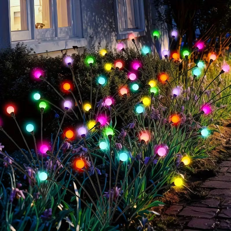 10-Pack Solar-Powered Lawn Lights