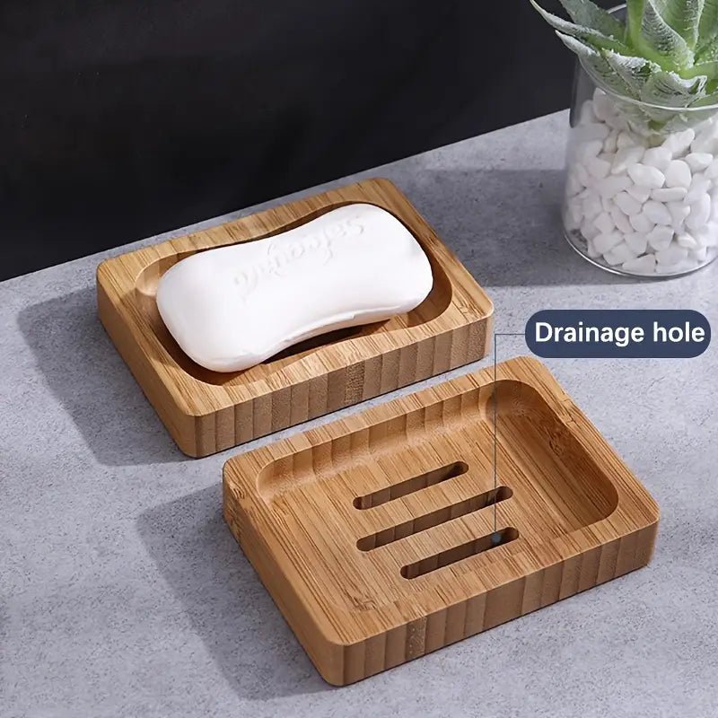 1pc Bamboo Soap Dish