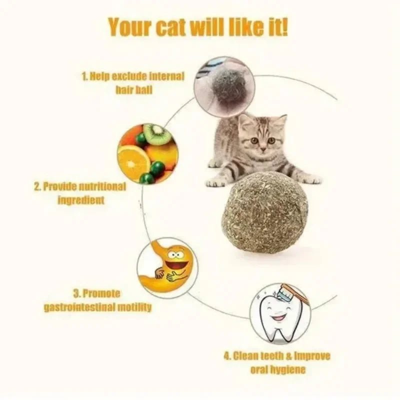 2 Pcs Catnip Balls Licker