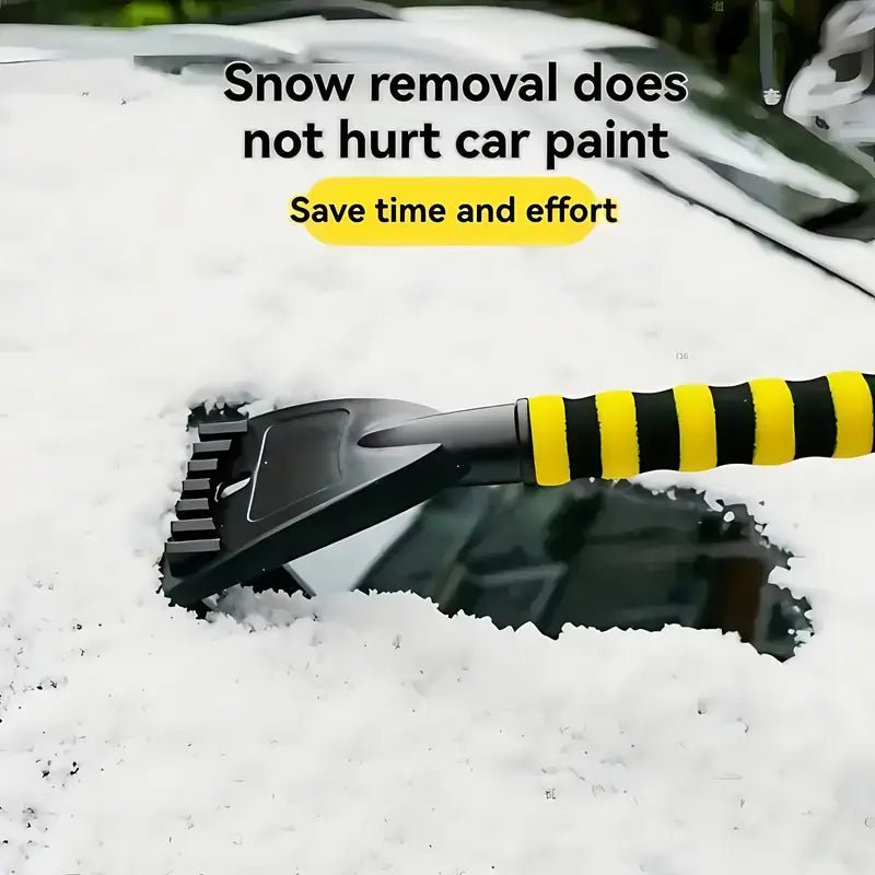 3-in-1 Retractable Car Snow Shovel with Brush & Scraper
