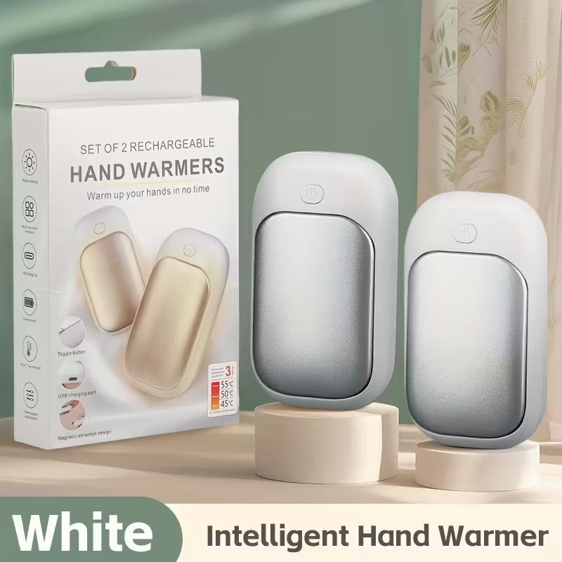 2Pcs Rechargeable Magnetic Hand Warmers