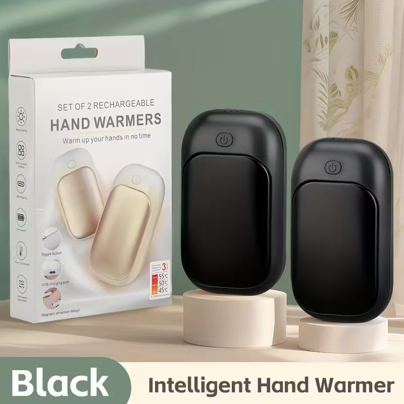 2Pcs Rechargeable Magnetic Hand Warmers