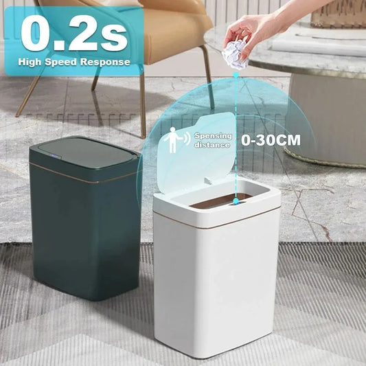 Smart Automatic Trash Can - Touchless Narrow Smart Sensor Garbage Bin 15L