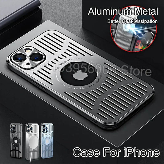 Heat Dissipation Aluminum Metal Phone Case - IPhone