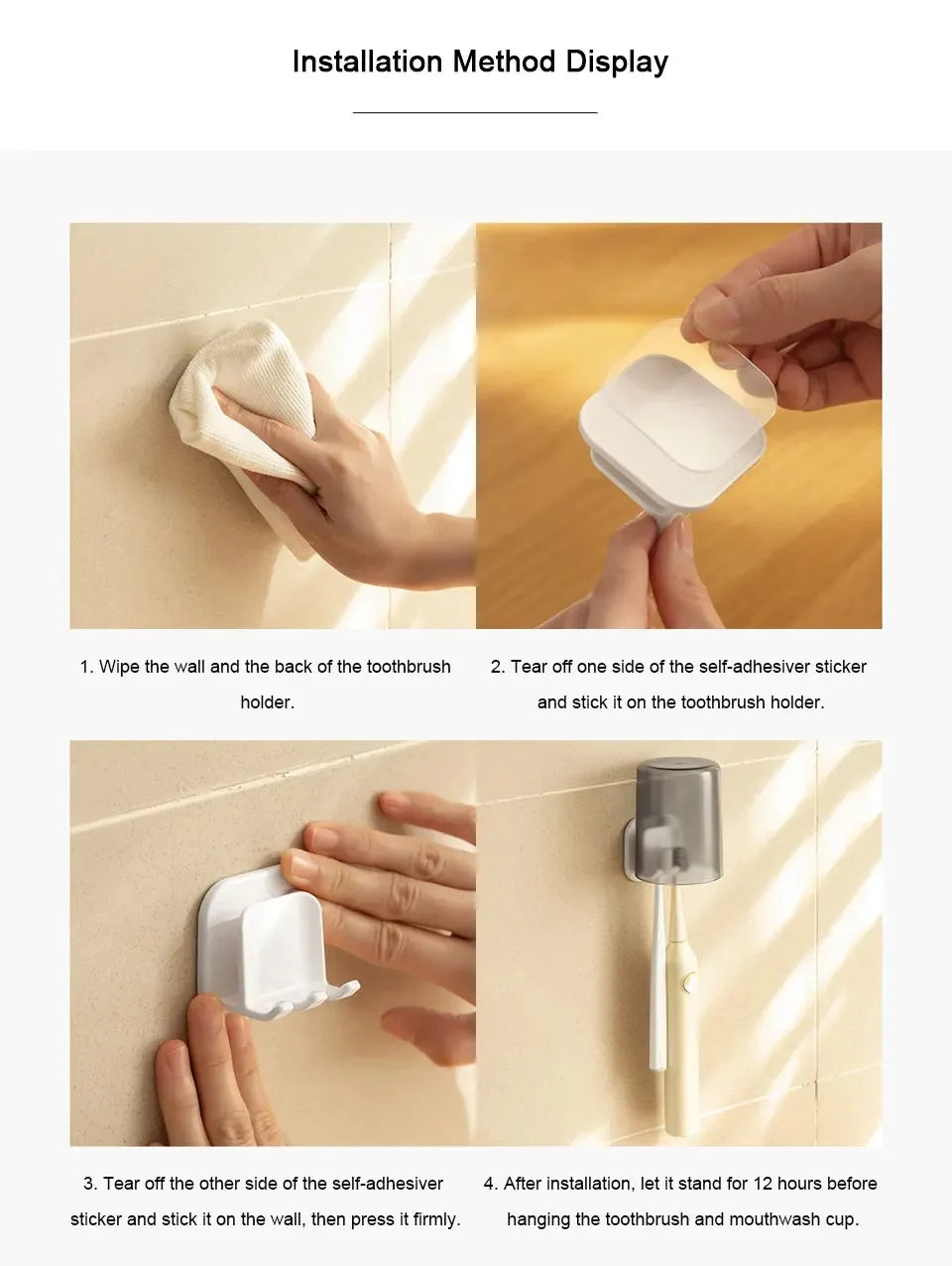 Tooth Brush Storage Wall Mount