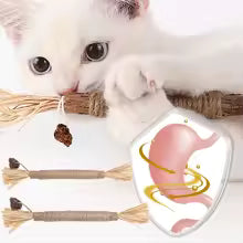 1Pc Cat Raffia Grass Silvervine Chew Stick