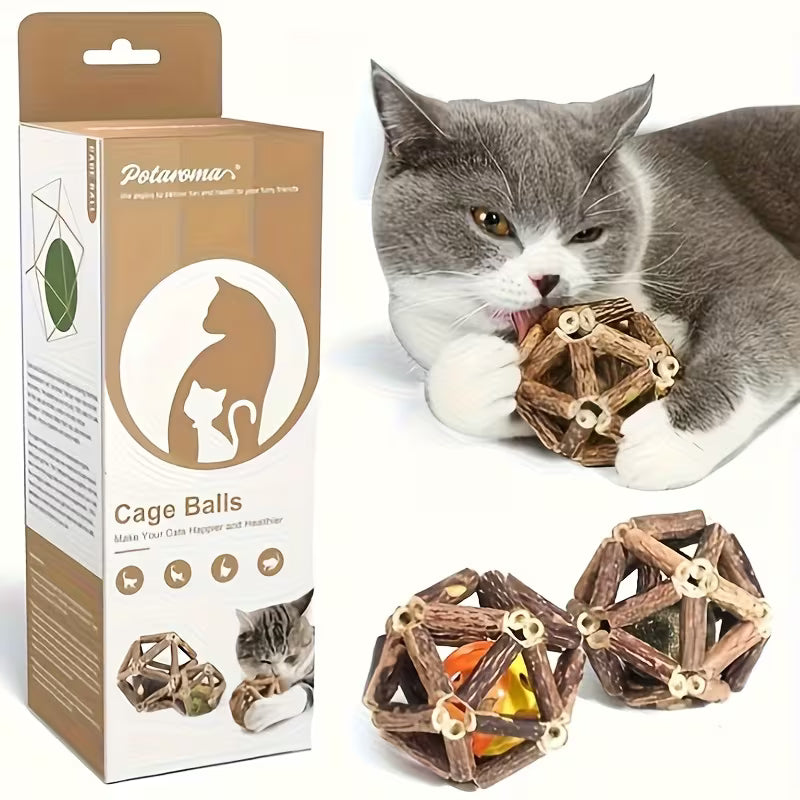 Rattan Cat Chew Ball Toy
