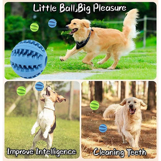 1Pc Dog Interactive Silicone Toy Rubber Ball