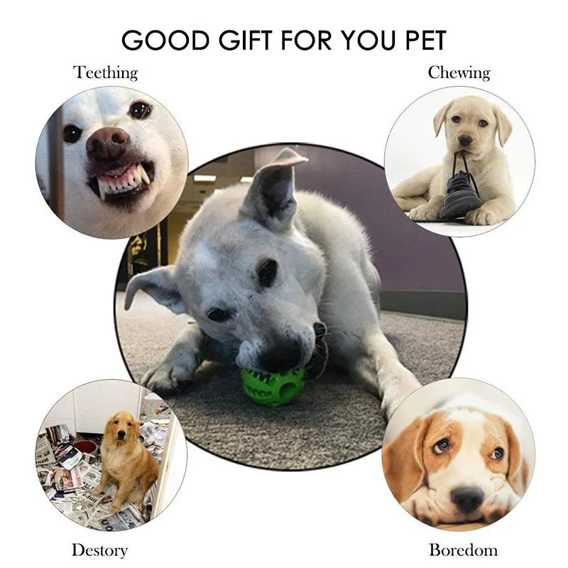 1Pc Dog Interactive Silicone Toy Rubber Ball