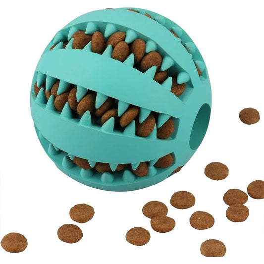 1Pc Dog Interactive Silicone Toy Rubber Ball