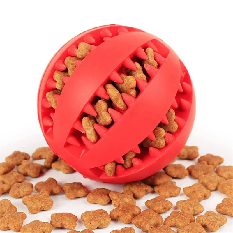 1Pc Dog Interactive Silicone Toy Rubber Ball