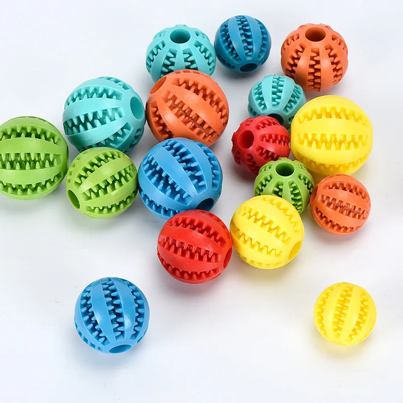 1Pc Dog Interactive Silicone Toy Rubber Ball