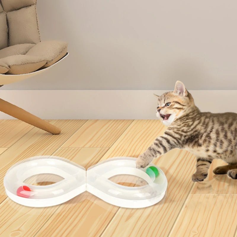 Cat Turntable Teasing Set Tunnel