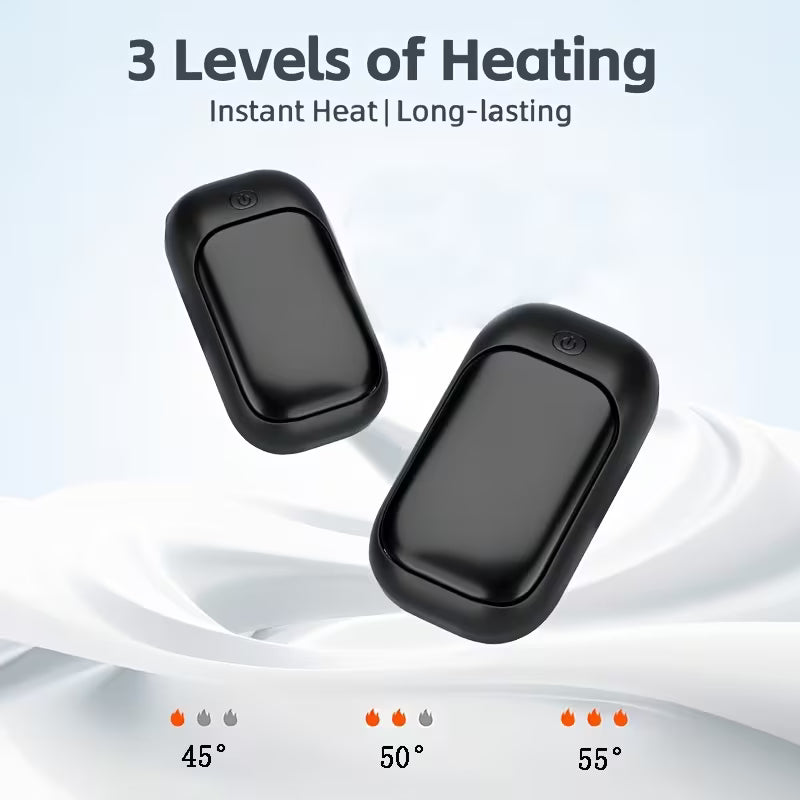 2Pcs Rechargeable Magnetic Hand Warmers
