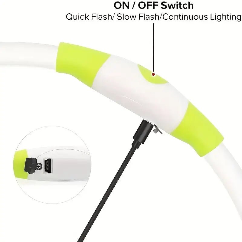 Luminous USB Rechargeable Dog Collar