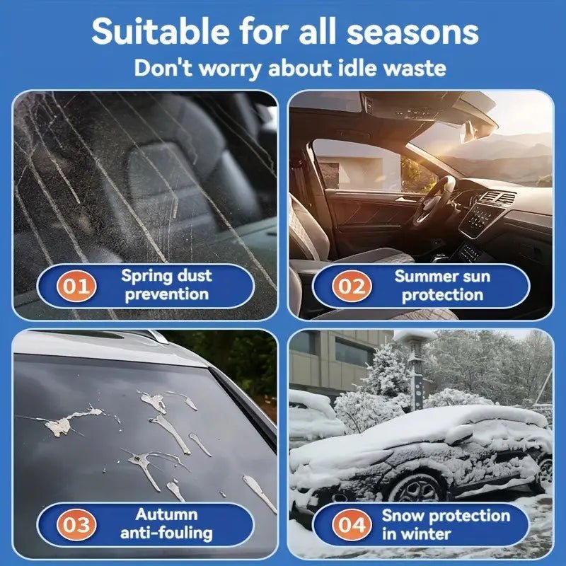 Aluminum Windshield Sunshade & Snow Shield