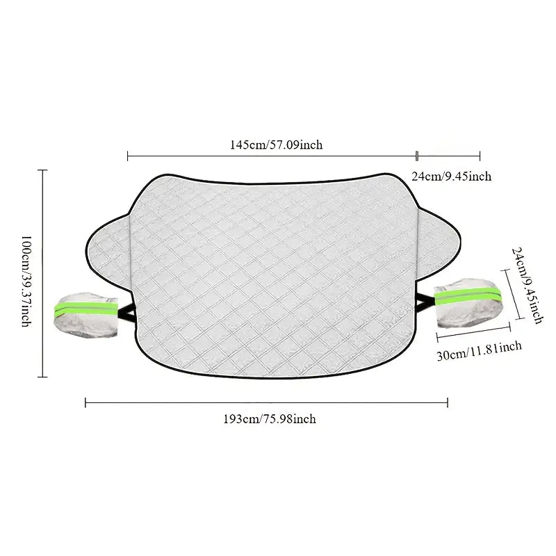 Aluminum Windshield Sunshade & Snow Shield