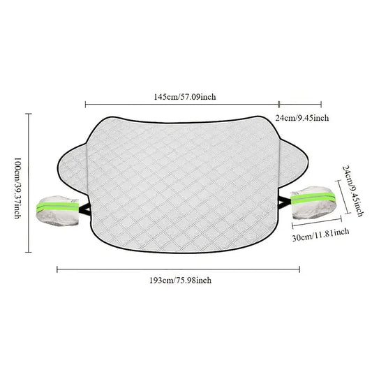 Aluminum Windshield Sunshade & Snow Shield