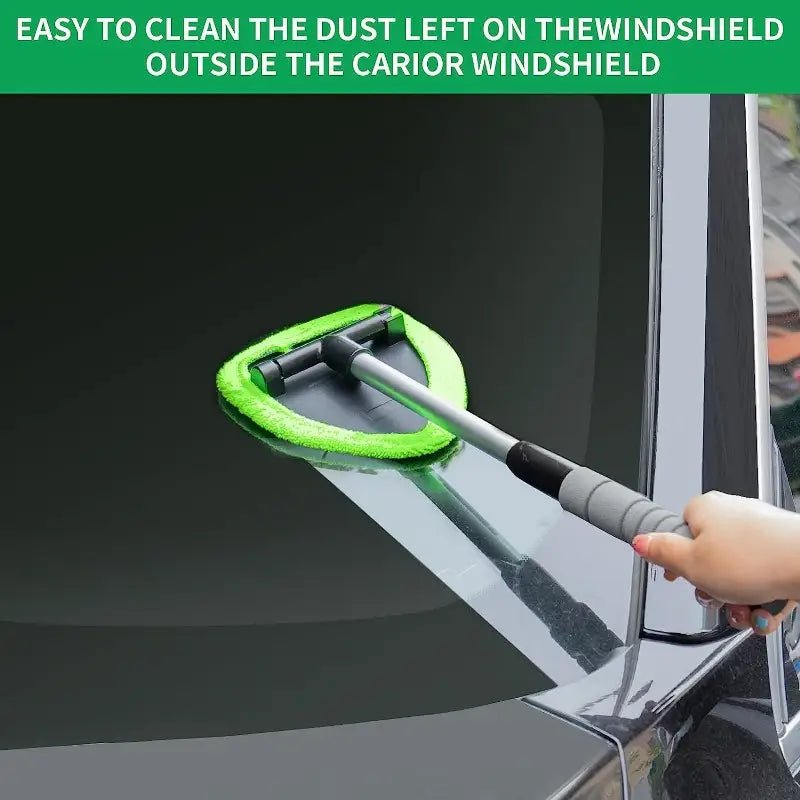 Triangle-Shaped Microfiber Car Glass Cleaner Kit