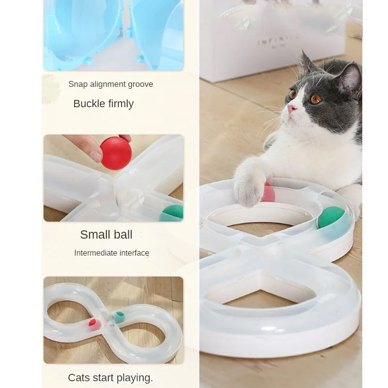 Cat Turntable Teasing Set Tunnel